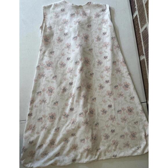 Halo Sleep Sack Large 12-18 Month 22-28lbs White with pink flowers EUC Clean - Picture 4 of 5